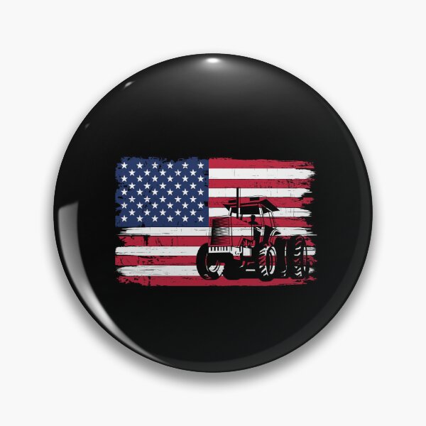 Item preview, Farming American Flag USA Patriot Tractor designed and sold by DadJokeDescript.