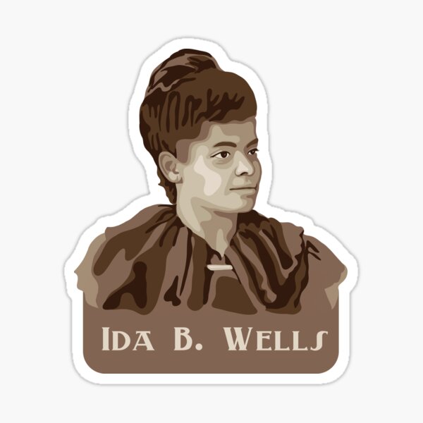 Vista previa del artículo con la obra «Retrato de Ida B. Wells», diseñado y vendido por Unhinged Heather.