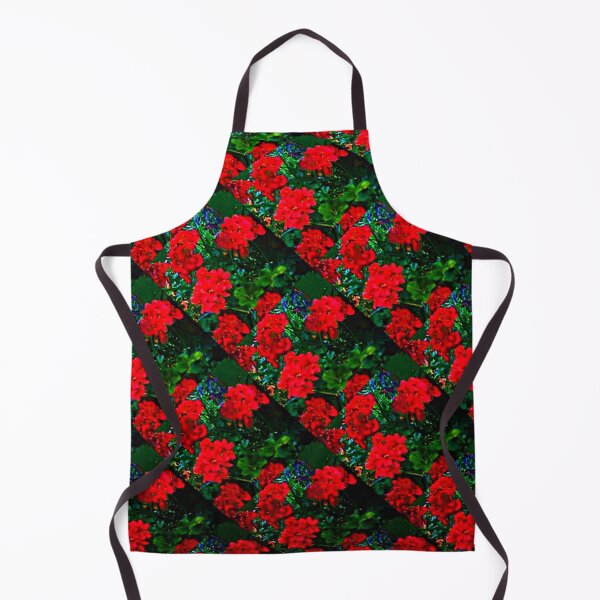 Item preview, DECORATIVE RED GERANIUMS GREEN GARDEN ART Throw Pillow designed and sold by sharlesart.