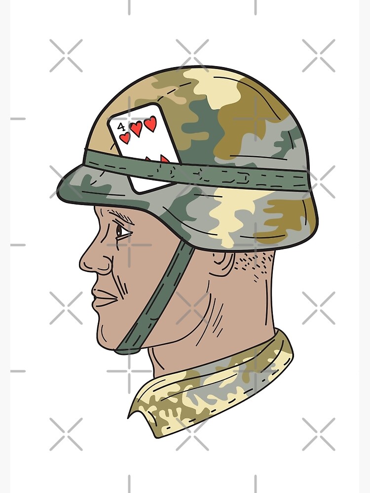 Drawing of indian soldier – India NCC