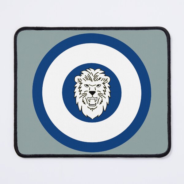 Item preview, Lions Den Blue & White Retro mod roundel designed and sold by ModSupporters.