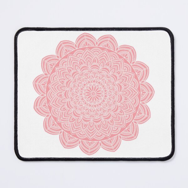 Item preview, White line mandala - Bubblegum pink designed and sold by lilletk.