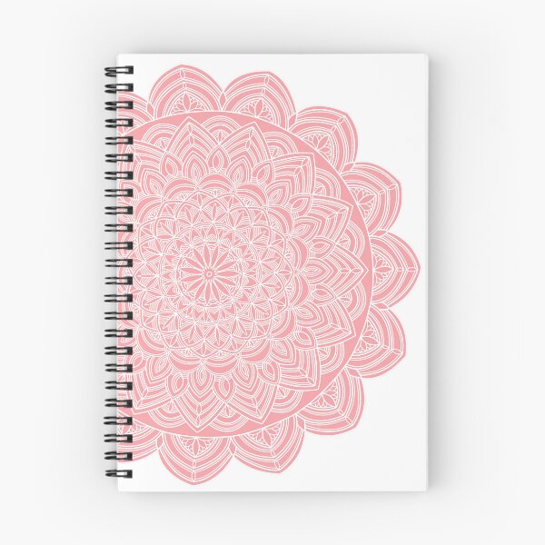 Item preview, White line mandala - Bubblegum pink designed and sold by lilletk.