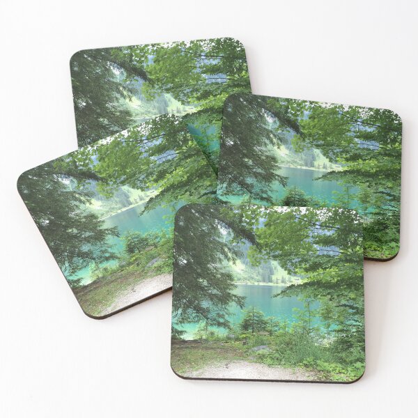 Item preview, Trees framing an Austrian lake designed and sold by ray-designs-.