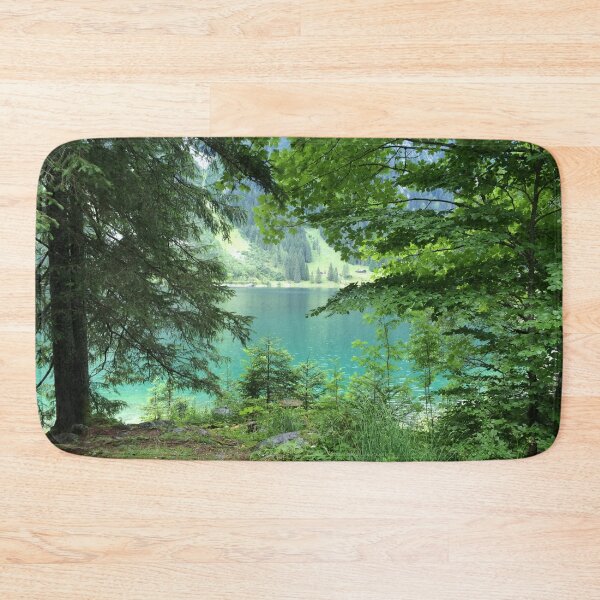Item preview, Trees framing an Austrian lake designed and sold by ray-designs-.