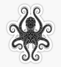Intricate Dark Octopus Sticker