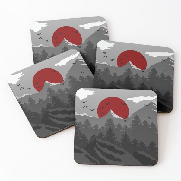 Item preview, Red Moon Mountains designed and sold by Carbon-Beaver.