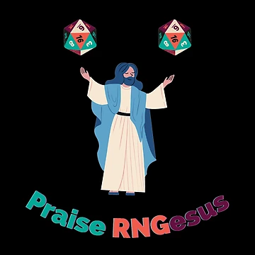 Artwork thumbnail, Praise RNGesus RNG jesus Sticker by DanLopesMerch
