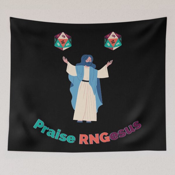 Item preview, Praise RNGesus RNG jesus Sticker designed and sold by DanLopesMerch.