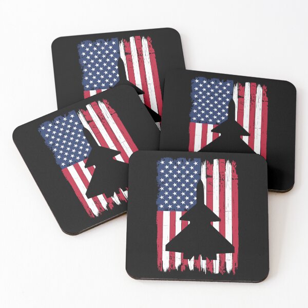 Item preview, Fighter Pilot American Flag USA Patriot Air Jet designed and sold by DadJokeDescript.