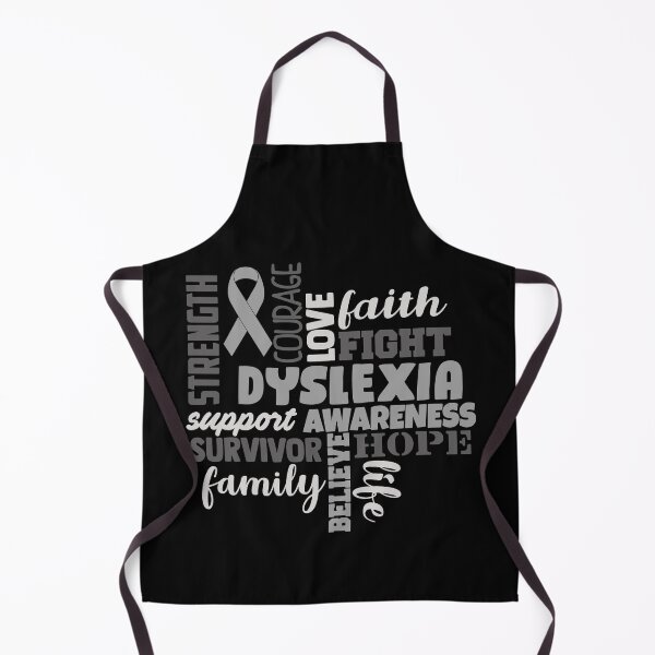 Item preview, Dyslexia Awareness - Strength Courage Faith Hope Love Fight Support Survivor Family Life Believe designed and sold by Hilten.