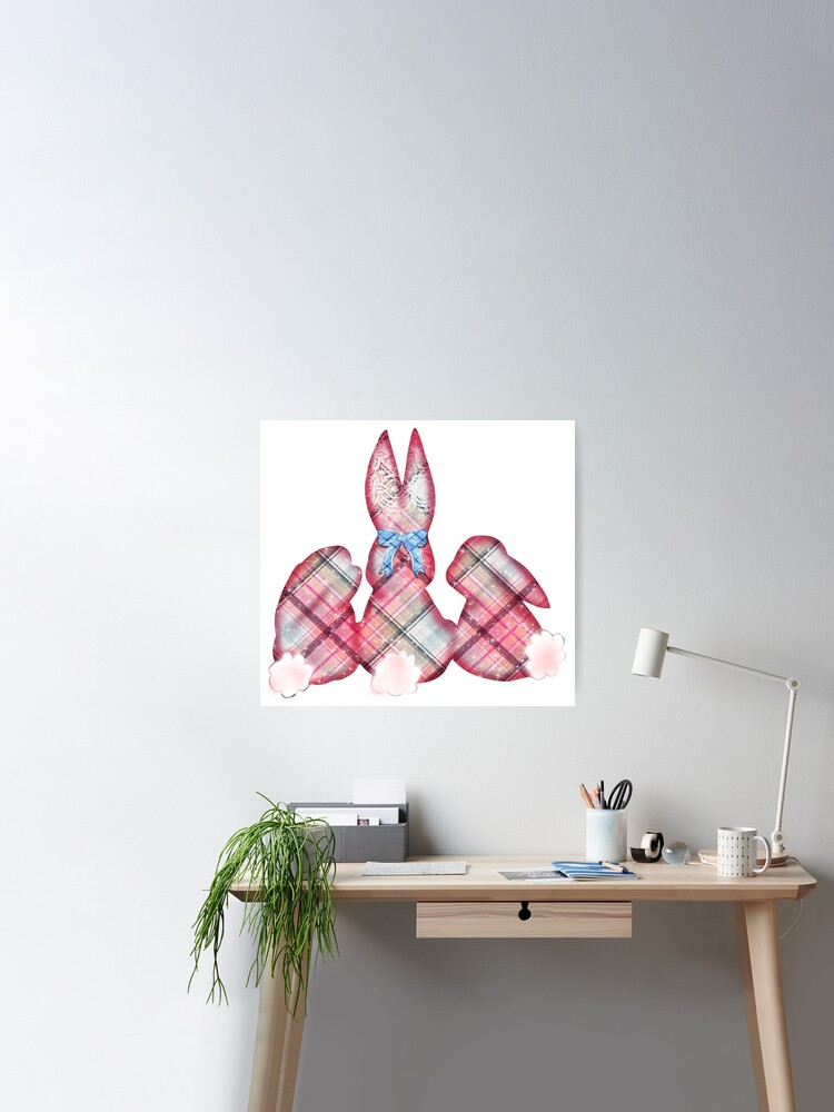 Poster Pink Plaid 