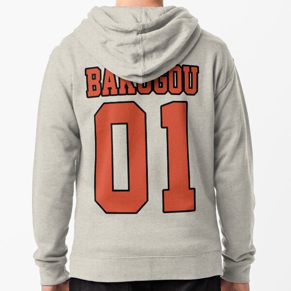 Bakugou Sport Jersey Sudadera con capucha y cremallera