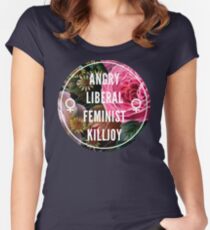 Angry Liberal Feminist Killjoy Women's Fitted Scoop T-Shirt