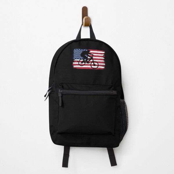 Item preview, Biker American Flag USA Patriot Bicycle designed and sold by DadJokeDescript.