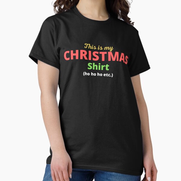 Vista previa del artículo con la obra «Mi camisa navideña - Humor navideño», diseñado y vendido por BearLoveDesign.