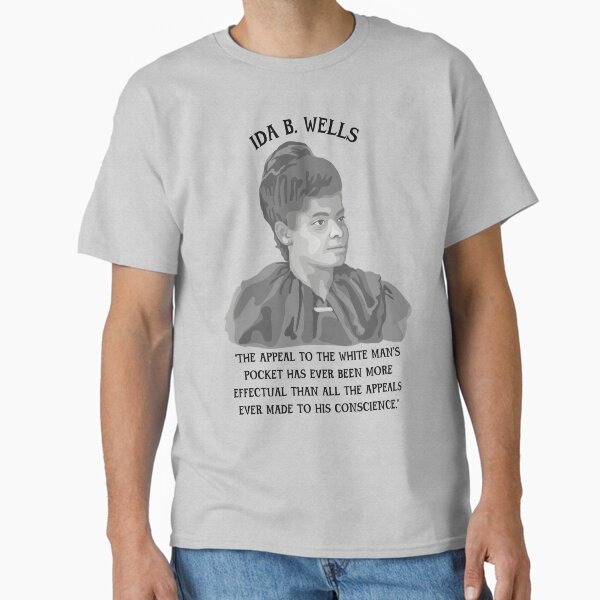 Vista previa del artículo con la obra «Retrato y cita de Ida B. Wells», diseñado y vendido por Unhinged Heather.