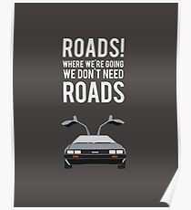Back to the Future - Roads Poster