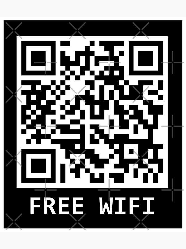 Free STUFF Prank Rick roll  video never gonna give you up QR code  Art Board Print for Sale by rednumberone