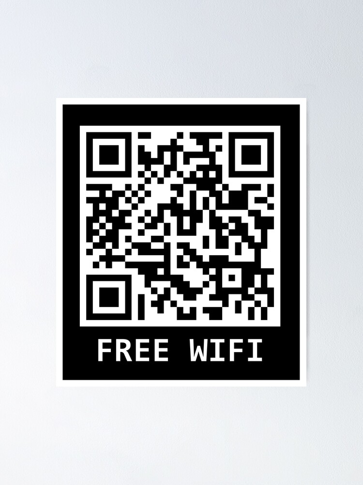  Rick Roll QR Code Wifi Sign Prank : Office Products