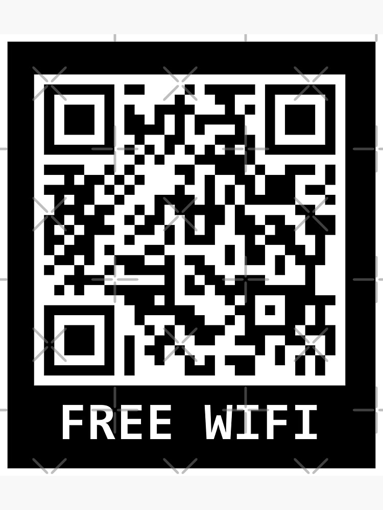 Rick Roll Prank QR Code Wi-Fi Sign