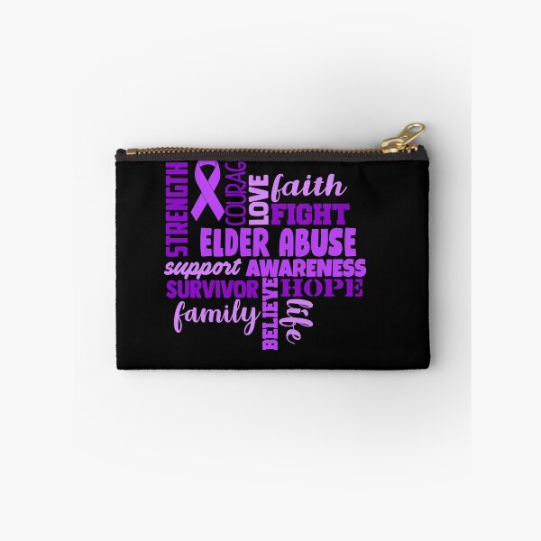 Item preview, Elder Abuse Awareness - Strength Courage Faith Hope Love Fight Support Survivor Family Life Believe designed and sold by Hilten.