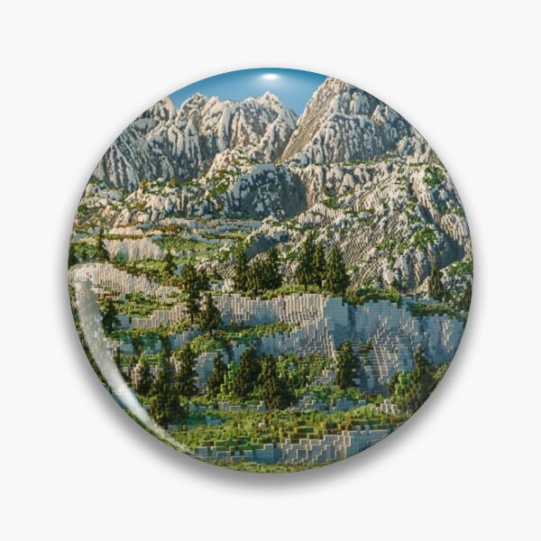 Item preview, Minecraft Landscape Mountains designed and sold by topitoff.