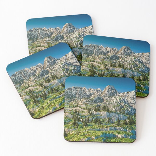 Item preview, Minecraft Landscape Mountains designed and sold by topitoff.