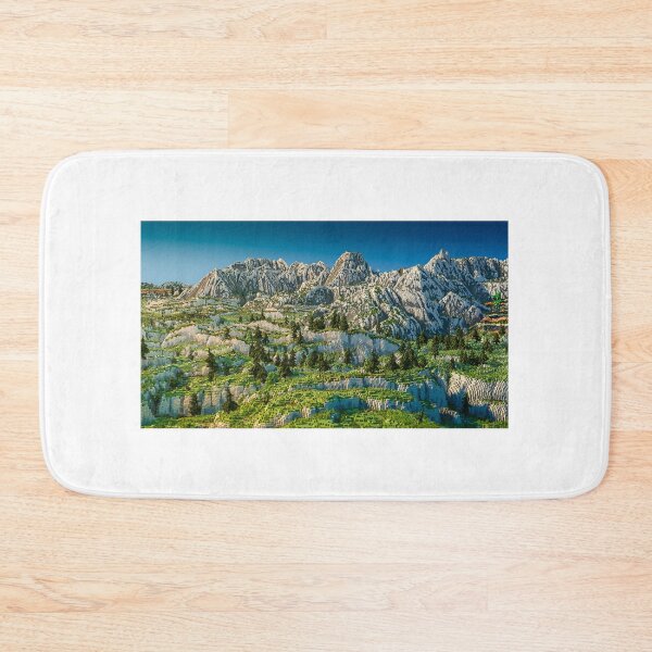 Item preview, Minecraft Landscape Mountains designed and sold by topitoff.