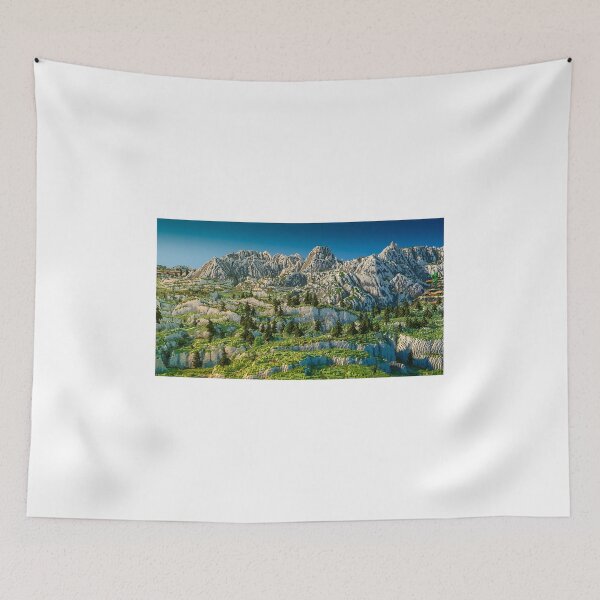 Item preview, Minecraft Landscape Mountains designed and sold by topitoff.