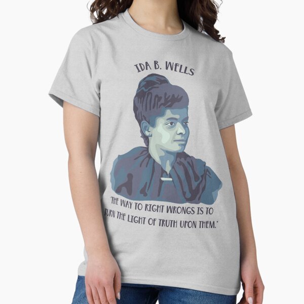 Vista previa del artículo con la obra «Retrato y cita de Ida B. Wells», diseñado y vendido por Unhinged Heather.