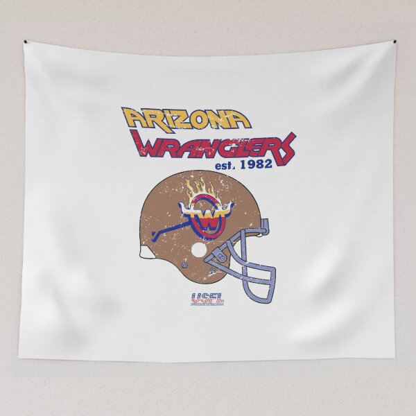 Item preview, Distressed Arizona Wranglers Helmet designed and sold by TeeArcade84.