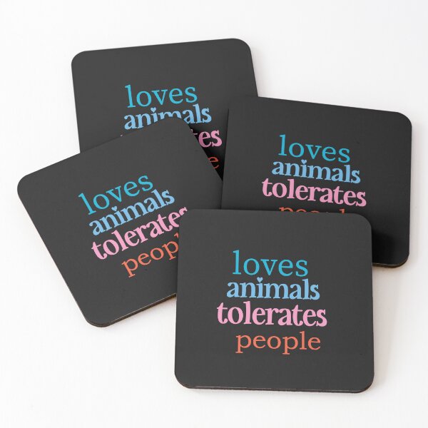Item preview, Loves Animals Tolerates People Funny Pet Lover Women designed and sold by ASSOUKI9.
