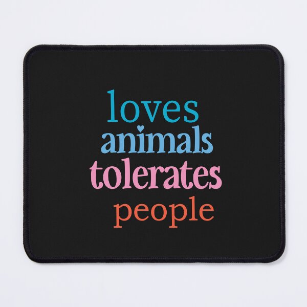 Item preview, Loves Animals Tolerates People Funny Pet Lover Women designed and sold by ASSOUKI9.