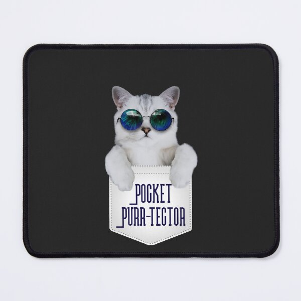 Item preview, Pocket Purr-tector Cool Cat designed and sold by IronicBGear.