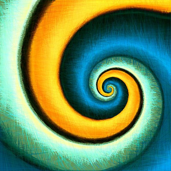 Abstract Art | Fibonacci spiral, linify