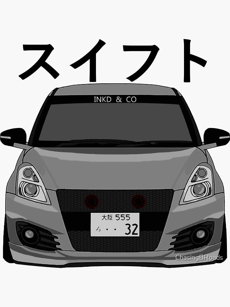 Copy of Swift Sport Front スイフト Sticker for Sale by ChasingBRoads