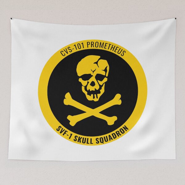 Item preview, CVS-101 Prometheus SVF-1 Skull Squadron Patch - Focker Style designed and sold by Rick Vale.