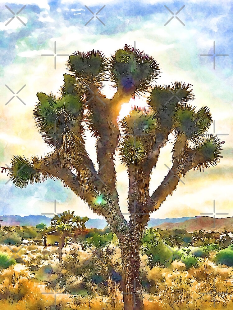 Thumbnail 2 of 2, Greeting Card, Joshua Tree in Spring designed and sold by ScottAntonucci.