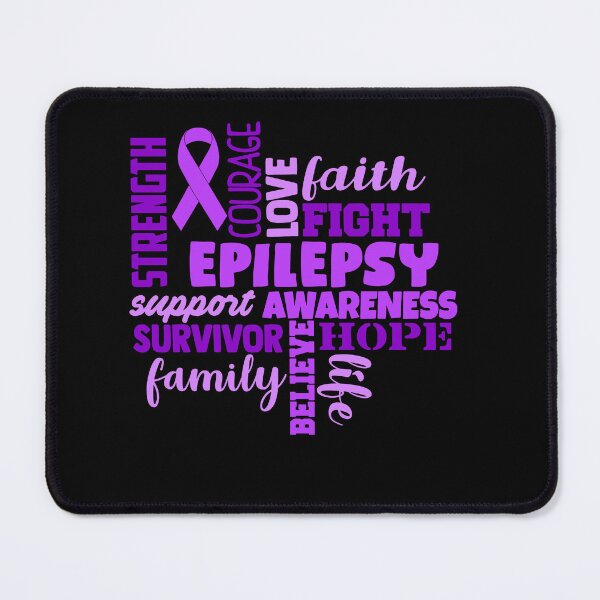 Item preview, Epilepsy Awareness - Strength Courage Faith Hope Love Fight Support Survivor Family Life Believe designed and sold by Hilten.