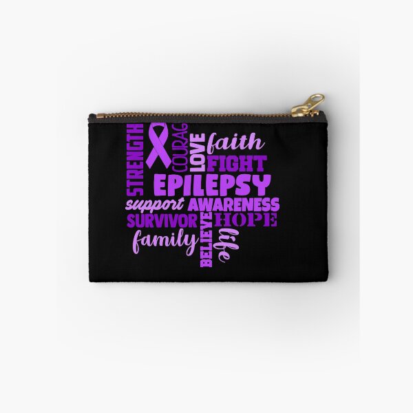 Item preview, Epilepsy Awareness - Strength Courage Faith Hope Love Fight Support Survivor Family Life Believe designed and sold by Hilten.
