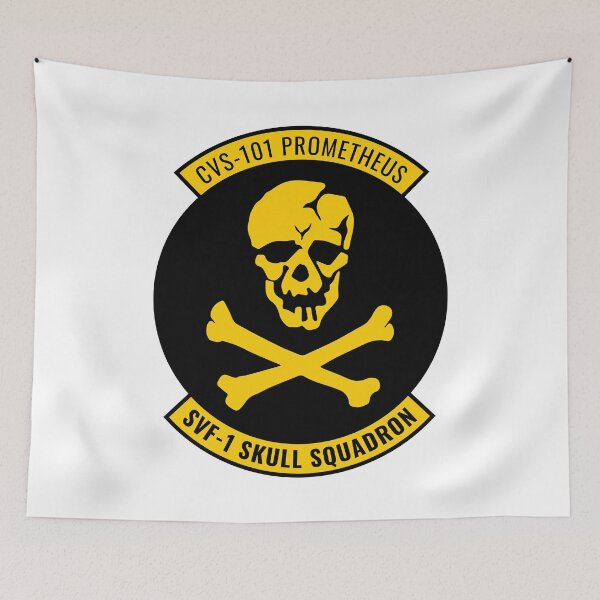 Item preview, CVS-101 Prometheus SVF-1 Skull Squadron Patch designed and sold by Rick Vale.