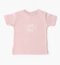 Girl power black Baby Tee