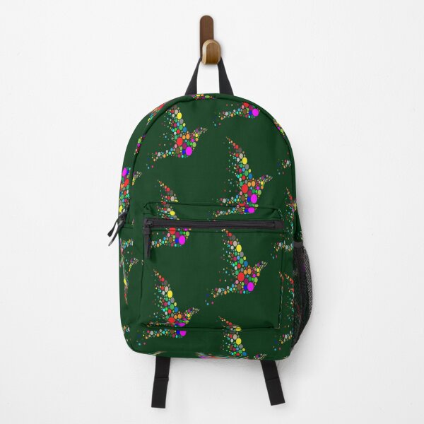 Item preview, Colorful Multicolor Dotted Bird Illustration designed and sold by CheeryDK.