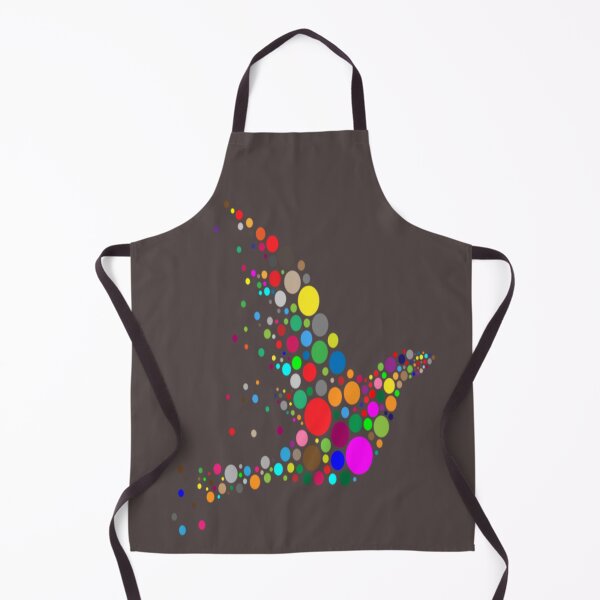 Item preview, Colorful Multicolor Dotted Bird Illustration designed and sold by CheeryDK.