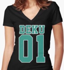 Deku Sport Jersey Women's Fitted V-Neck T-Shirt