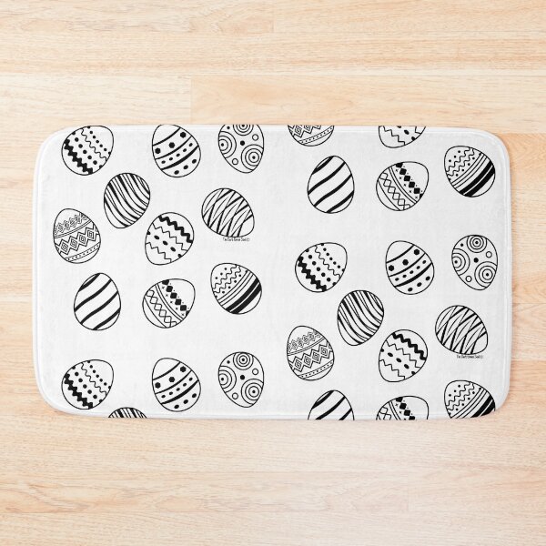 Item preview, Easter Egg Pattern - Black & White designed and sold by DarkGreenSoul.