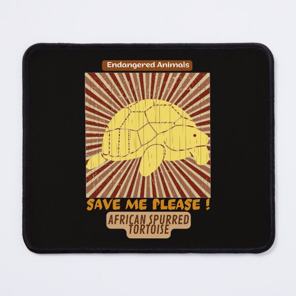 Item preview, African Spurred Tortoise Endangered Animals designed and sold by yassooarts.
