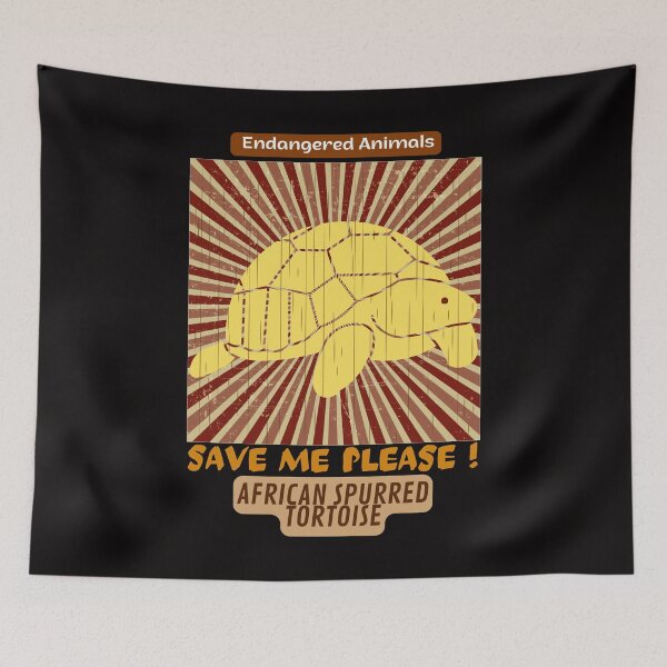 Item preview,  African Spurred Tortoise Endangered Animals designed and sold by yassooarts.