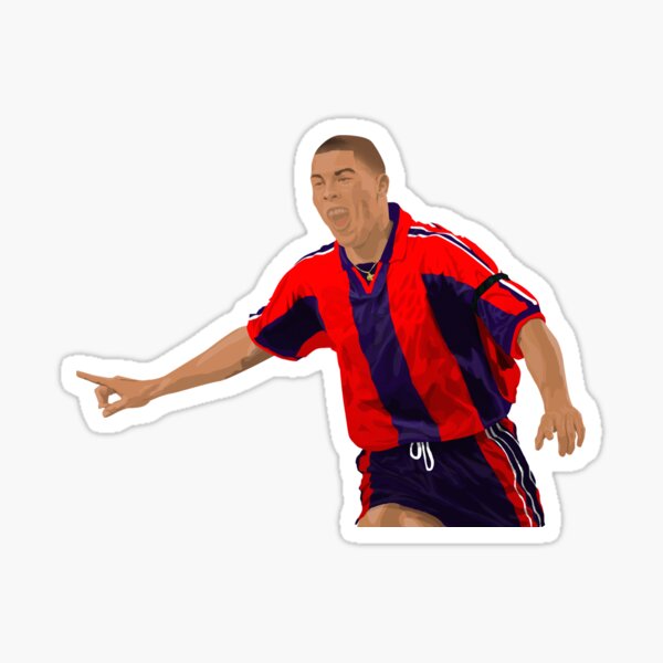 Ronaldo - Brazil 04 Home Kit Sticker for Sale by On Target Sports